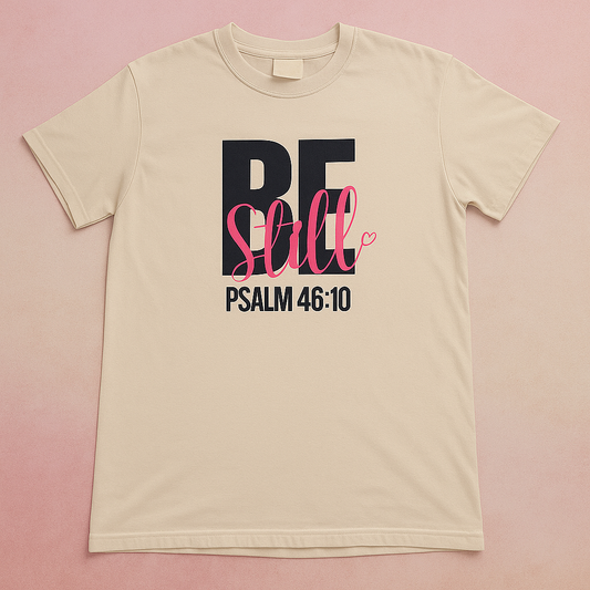Be Still - Psalm 46:10 T-Shirt