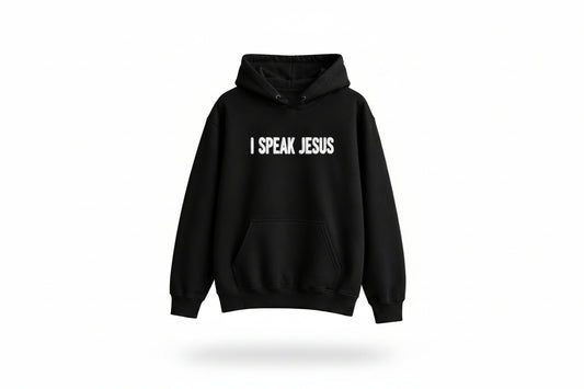 I speak Jesus Puff Print Hoodie