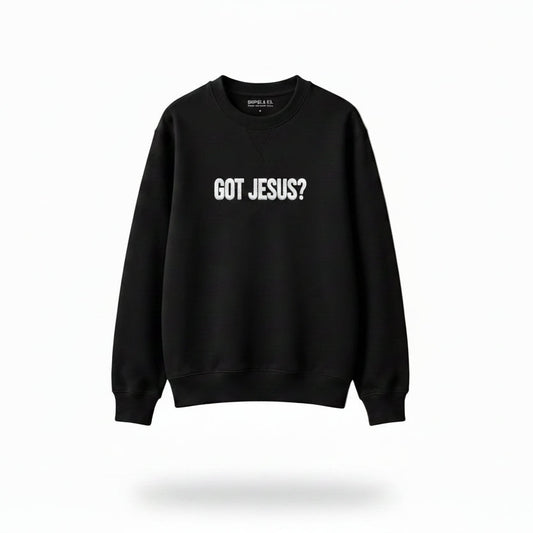 Got Jesus? Puff Print Crew Neck Sweater